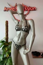 Women's Lingerie Leather Bra Set - SH422