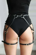 Fantasy Leather Garter Harness - SH854 - Image 2