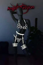 Dominant Custom White Reflective Harness Set - Image 5