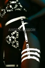 Dominant Custom White Reflective Harness Set - Image 2