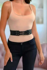 Dress Belt, Stylish Women's Belt with 2 Buckles - SH1203