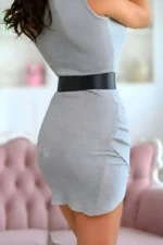 Dress Belt, Stylish Women's Belt with 2 Buckles - SH1203 - Image 2