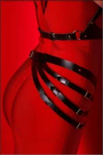 Dress Belt, Stylish Women's Leather Belt, Trendy Belt Harness Set - SH1139 - Image 2