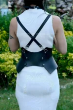 Stylish Leather Belt and Choker Set for Dresses, T-Shirts and Shirts - SH622 - Image 5