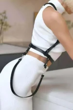 Leather Strap Harness for Wearing Over Dresses - SH1171 - Image 2