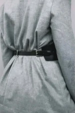 Leather Corset Belt, Stylish Leather Harness Belt - SH1127 - Image 2