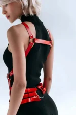 Leather Dress Belt, Leather Corset Harness - SH1072 - Image 2