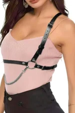Everyday Use Sexy Leather Belt Harness for Wearing Over Clothing - SH1185 - Image 2