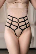 Open Mesh High Waist String Elastic Harness - SH1211 - Image 4