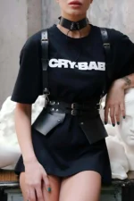 Stylish Leather Belt and Choker Set for Dresses and T-Shirts - SH622 - Image 3