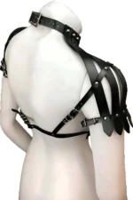 Backless Leather Crop Bustier Harness - SH1257 - Image 3
