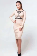 Stylish Patterned Leather Chest Harness - SH193