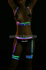 Garter Models Colorful Reflective Harness Set - SH537 - Image 2