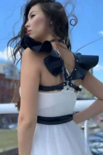 Siyah Deri Omuz ve Boyun Detaylı Göğüs Harnesi SH996 - Image 6