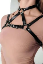 Stylish Crop Neck Harness, Collar Accessory to Complement Your Garment - SH1290 - Image 3