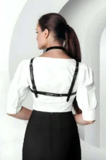 Stylish Crop Neck Harness, Collar Accessory to Complement Your Garment - SH1290 - Image 2