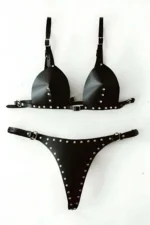 Sexy Leather Chest and Panty Harness - SH849 - Image 2