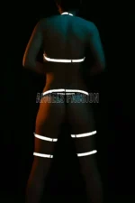 Erotic Clothing Dance Dresses Reflective Garter Harness Set - SH497 - Image 3