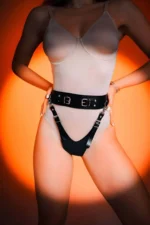 Fantasy Belted Backless Leather Panty Harness - SH1276 - Image 4