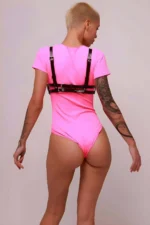 Fantasy Leather Chest Belt, Breast Harness - SH1034 - Image 3