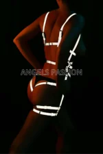 Full Body Sexy Harness That Glows in the Dark When Light Hits It - SH502 - Image 2