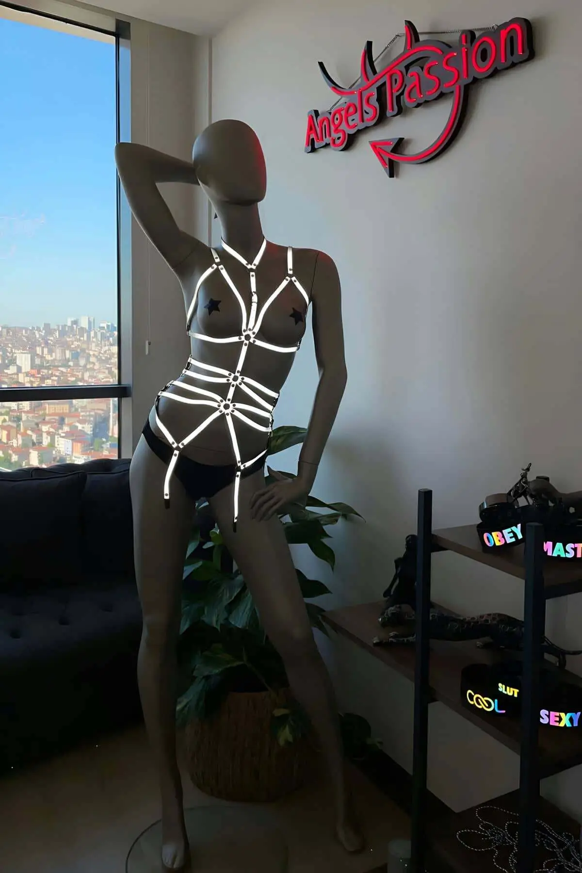 Glow-in-the-Dark Fantasy Clothing Harness - SH262