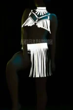 Sexy Harness Set with Glow-in-the-Dark Tassel Skirt - SH482 - Image 4