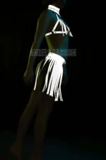 Sexy Harness Set with Glow-in-the-Dark Tassel Skirt - SH482 - Image 2