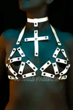 Glow-in-the-Dark Sexy Reflective Bra Set - SH464 - Image 3