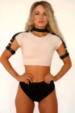 Neck and Shoulder Strap Leather Harness - SH1035