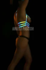 Sexy and Stylish Harness Bustier with Colorful Reflective Effect - SH178 - Image 3