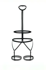 Siyah Lastikli Boyun ve Bacak Detaylı Tüm Vücut Body Harness SH39