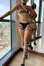 Full Harness Set with Leather Detail on Arms and Legs - Image 6