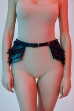 Elegant Belt with Tassel Detail, Tasseled Leather Belt - SH1254