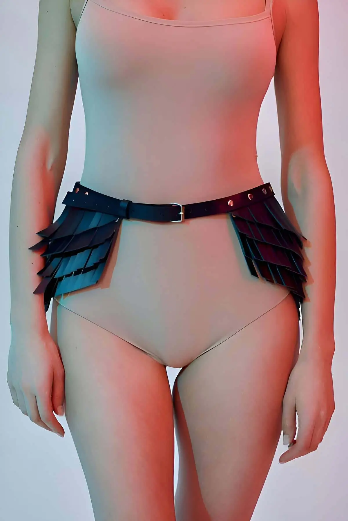 Elegant Belt with Tassel Detail, Tasseled Leather Belt - SH1254