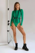 Shoulder Strap Leather Waist Belt, Body Belt - SH1137