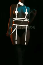 Special Reflective Garter Harness Set with Collar - SH233