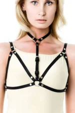 Ladder Detail Leather Neck Harness - SH197-S1 - Image 4