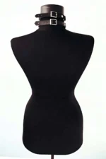 Siyah Deri Metal Halkalı Geniş Choker Tasma Kolye SH21 - Image 3