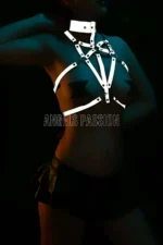 Custom Designed Sexy Reflective Breast Harness - SH314 - Image 3