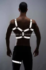 Reflektörlü Metal Halkalı Erkek Göğüs ve Bacak Harness Takımı SHM199 - Image 5