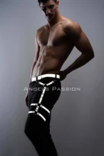 Reflektörlü Metal Halkalı Erkek Bacak Harness Aksesuarı SHM176