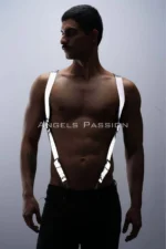 Reflektörlü Gümüş Halkalı Erkek Harness Askı SHM160 - Image 4