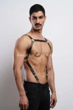 Deri Erkek Göğüs Kemeri Vücut Harness SHM155 - Image 5