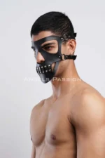Leather Mask, Party Mask, Men's Mask, Sexy Mask - SHM125 - Image 5