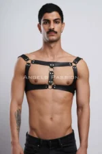 Deri Erkek Göğüs Harness SHM116 - Image 2