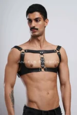 Deri Erkek Göğüs Harness SHM116 - Image 5