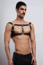 Deri Erkek Göğüs Harness SHM116 - Image 6