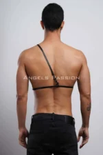 Omuz Detaylı Deri Erkek Göğüs Harness Gömlek Kemeri SHM110 - Image 2