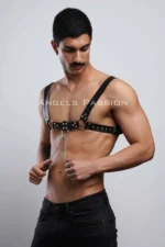Zincir Detaylı Erkek Göğüs Harness Kemer SHM109 - Image 7